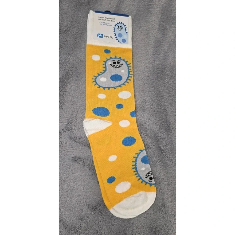 Pig‎ Microbial Oil Remover Molecule Novelty Socks Adult Scientist Chemistry NWT